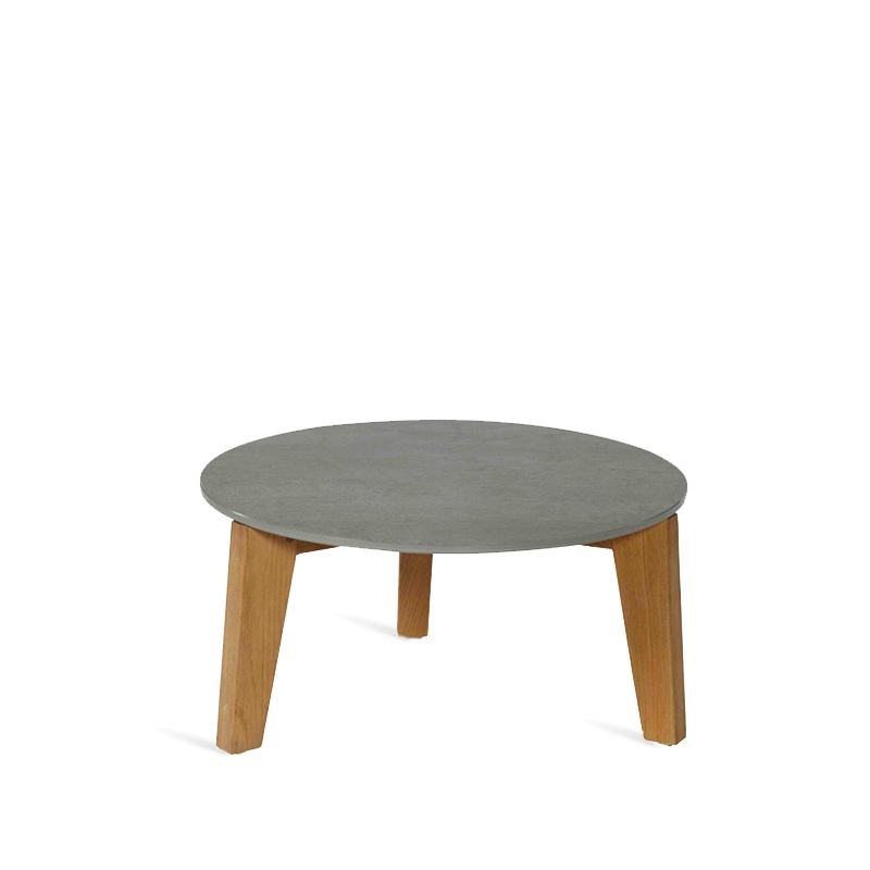 Oasiq ATTOL Beistelltisch Teak/Keramik Ø 50 cm