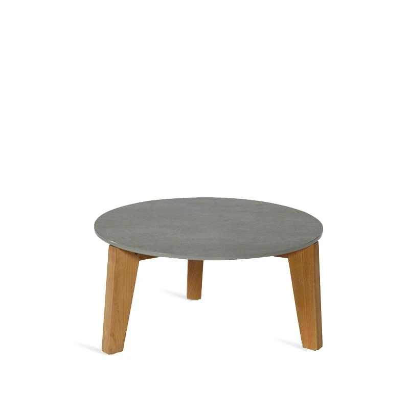 Oasiq ATTOL Beistelltisch Teak/Keramik Ø 50 cm