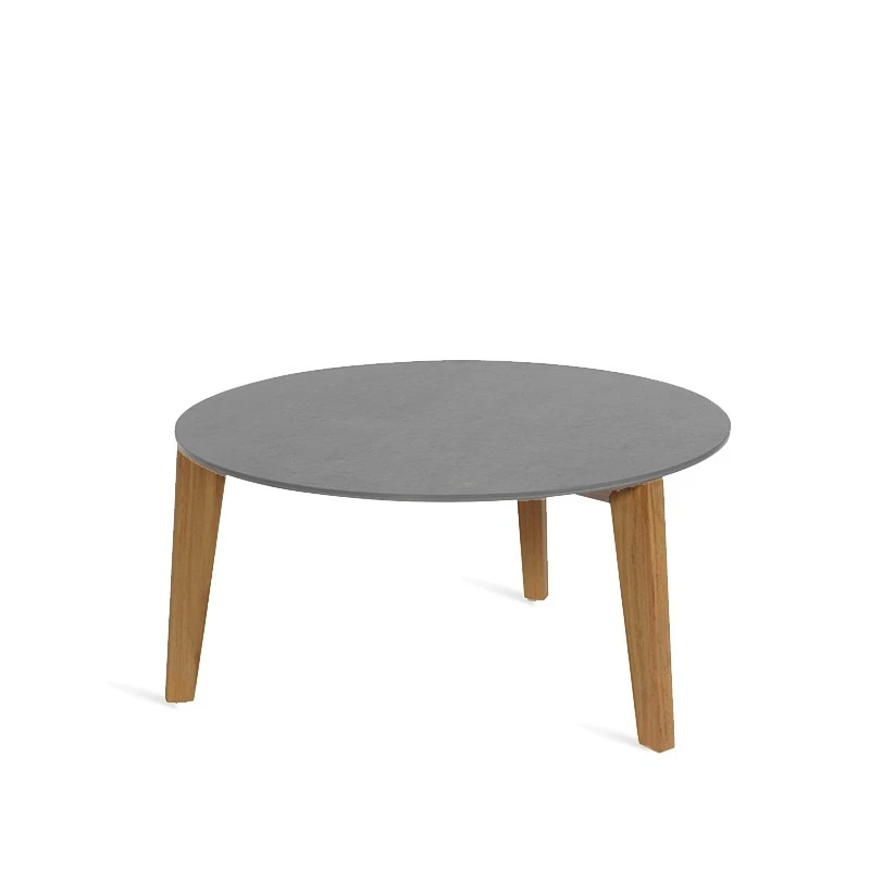 Oasiq ATTOL Beistelltisch Teak/Keramik Ø 70 cm